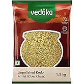 Amazon Brand - Vedaka Unpolished Kodo Millet | 1.5 Kg | Cow Grass/Varagu/Arikelu/Hark/Varigu/Kodra