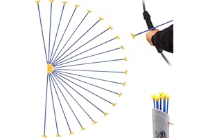 Vulevirtue 20Pcs Saugnapf Pfeile Bogen,Ersatzpfeile für Bogenschießen Kinder,Kinder Bogenschießen Sucker,Praxis Saugnapfe Pfeile,Bogenschießen Sauger,für Kinder Erwachsener(42cm)