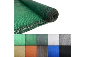 Keroppa Malla de Ocultación 80% de Sombreo 1,5x50 m Malla de Sombreo para Jardín Patio, Agricultura Resistente, Reducción Temperatura Protección del Sol Transpirable Proteccion UV Verde