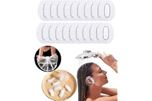 MUFEKUM Disposable Ear Covers for Shower, 100 Pack Waterproof Ear Covers Plastic Ear Shower Caps Clear Ear Protectors for Shower Bathing Hair Dye Hair Salon Treatment