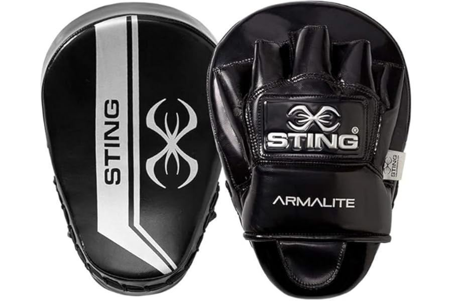 STING Sports Armalite Focus Mitt | for Training in Boxing, MMA & Sparring Muay Thai | Anatomically Designed | for Adult Men & Women & Kids | Olympic Sponsors