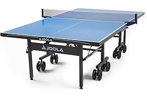 ‎JOOLA JOOLA Outdoor Tischtennisplatte NOVA – wetterfest, klappbar, höhenverstellbar mit Tischtennis Netz