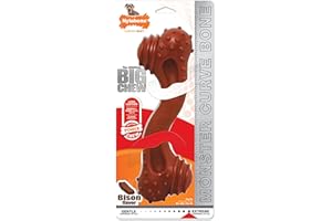 Nylabone Osso di Mostro texturizzato per mascelle Forti Power Chew Textured Monster Bone | Bisonte | Giocattolo masticabile per Cani per mascelle Estreme | Extra Extra Large | per Cani di Oltre 23 kg