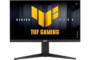 ASUS TUF Gaming VG27AQML5A, Monitor Gaming da 27" Quad HD Fast IPS (2560x1440), 0,3ms Response Time, 300Hz, G-SYNC, AMD FreeSync e ELMB SYNC, Altoparlanti, DisplayPort, HDMI e USB-C, Gaming AI, Nero