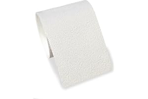 1peak Selbstklebende weiße Bordüre in Tapetenoptik mit Leinenstruktur, 4cm breit & 5m lang, 1 Borte für Ihre Wand, Zeitlose Tapetenbordüre