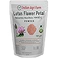 Iagrifarm Organic Lotus Flower Petal Powder - 100 g - Kamal Phool/Thamarai Poo Powder