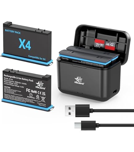 HAPPOW 2 pellicole protettive per lenti e 2 pellicole protettive per display Insta 360 X4, set di accessori di protezione, girevole 3D, protezione per obiettivo, antipolvere, anticaduta, antigraffio