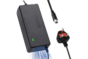 Honszex 42v 2a Electric Scooter Charger, Charger Universal for Xiaomi M365 Ninebot ES1, ES2, ES3, ES4, E22, E25 and more, 42v 2a Charger for 36v Lithium Battery, Power Adapter with 1-pin 8mm Connector