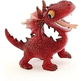 Top Collection Minyat&uuml;r, G&uuml;zel Bah&ccedil;e ve Teraryum Mini Kırmızı Ejderha Fig&uuml;r&uuml;