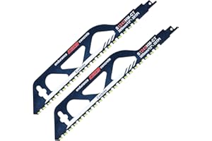 HNCY 2PC Lama per Sega a Gattuccio, Lame Sega a Sciabola per Seghetto Legno e Seghetto Elettrico per Legno, 305MM Sega a Gattuccio per Taglio di Cemento, Mattoni, Legname -S1243HM