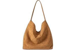 Gluckstar Bolso Shopper Mujer, Bolso Mujer Grande Tote Bag Bolsos para Universitarias, Bolso de Mano de Gamuza para el Trabajo, el Día a Día y las Compras