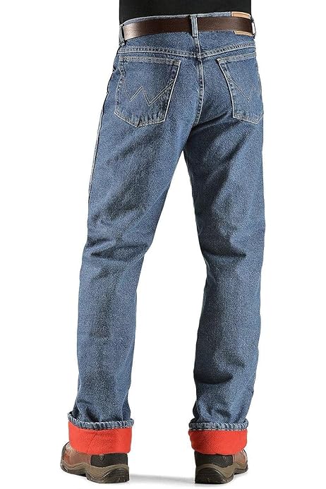 Lee Men's Jeans Fleece and Flannel Lined Relaxed-fit Straight-leg Jeans,  Dark Wash - Fleece Lined, 34 W / 30 L : Amazon.nl: Fashion