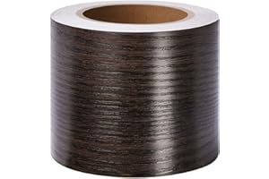 Dostear Bordure de papier peint éBèNe Décoration murale amovible Frise Murale Autocollant Papier Peint Autocollant imperméable en PVC Plinthe Autocollant 15cm X 500cm