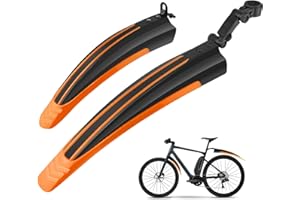 Ledeak Parafango Bici, Universale MTB Bicicletta Pneumatic Parafango Posteriore Anteriore Biciclette Mountain Bike parafanghi Regolabile Accessori Set