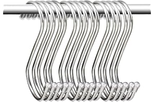 KEESIN S Haken,15 Stück Haken Edelstahl Haken Zum Einhängen Metallhaken für Badezimmer, Schlafzimmer, Büro, Küche, Geschäft(Klein)