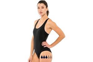 SORIO® Maillot de Bain Menstruel pour femme et adolescente - Maillot de bain 1 pièce spécial règle. Anti fuite, anti odeur, tissu imperméable et respirant. Flux léger à modéré - Lola