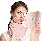 USUIELIGHT LED Face Neck Mask 7 Colors Face Mask | Soft Silicone, Reusable, Home Use, Comfortable to Wear, Daily Skin Care, F