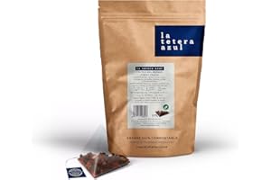 LATETERAZUL LA TETERA AZUL Infusión De Frutos Del Bosque Premium. Hibisco, Uva, Arándano, Grosella Negra Y Saúco. Frutos Del Bosque Y Frutos Rojos. Bolsa De 60 Pirámides.
