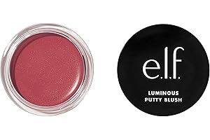 e.l.f. Cosmetics Luminous Putty Blush, blush da crema compatta a polvere con finish brillante, formula leggera e modulabile, St. Barts