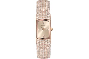 Sekonda Ladies Dazzle 17mm Tonneau Analogue Party Style Watch with Stone Set Bracelet 2 Year Warranty