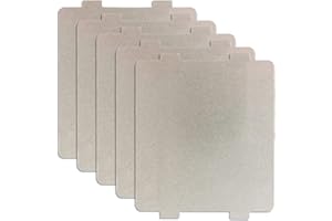 YUTOU 5 Stück Glimmerscheibe Mikrowelle Universal Mikrowelle Glimmerplatten Blätter Mikrowelle Waveguide Cover Wellenleiterabdeckung für Mikrowelle Reparatur Ersatzteil, 108 × 99mm