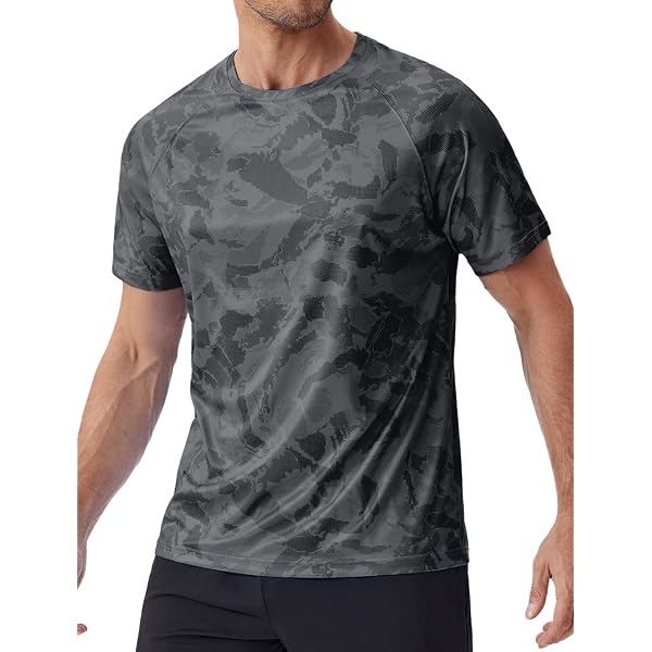 T-shirt De Protection UV SHEKINI Pour Homme - Léger, Respirant Et Séchage Rapide - Idéal Surf, Natation, Running
