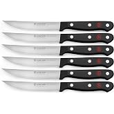 Wusthof Gourmet (1125060601) Steak Knife Set, 6 Pieces, Each with 12 cm Blade, Quality Steel, Stainless Steel, Dishwasher, Sh