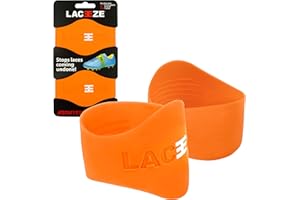 Laceeze Band Original Orange fits shoe size C13 – UK 6.5 keeps laces tied during sport, football, rugby, hockey