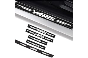 MIVPD 5 Stück Auto Einstiegsleisten Schutz Schutzfolie Auto Ladekantenschutz Türschweller Auto Tür Schritt Lackschutzfolie,Auto Kohlefaser Kantenschutz,Kratzfest Aufkleber