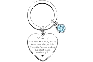 JMIMO Nanny Gifts Nanny Keyring Birthday Christmas Mothers day Gifts For Nanny