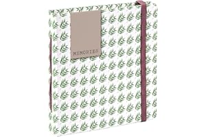 ‎HAMA Hama Polaroid Fotoalbum für Instax Mini (Einsteckalbum für 56 Sofortbilder, Album zum selbstgestalten) Blätter-Motiv