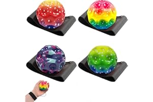 agogue 4 Stück Ball Mit Schnur, Durchmesser 6cm Springball Mit Schnur, Ball Mit Spielzeug Im Freien, Balls An Geeignet Für Familienspiele Etc ﻿ ﻿