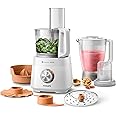 Philips Viva Collection Compact Food Processor - 850W, 30 Functions, Citrus Press & Mill, HR7520/01, 850W, 30 functions, with Citrus Press & mill, 1.5L Bowl, 1.5L Jar - HR7520/01