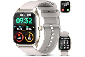 zaisia Smartwatch Uomo Donna con Chiamare/Rispondere, 2.01" Molteplici modalità Sportive Orologio Smartwatch con Contapassi/Sonno/Cardiofrequenzimetro, IP68 Orologio Intelligente per Andorid iOS