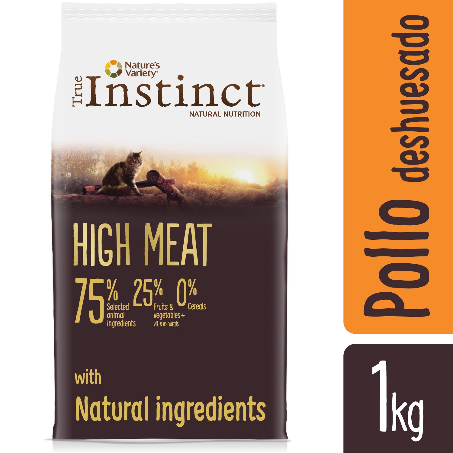 True Instinct High Meat Adult Medium/Maxi - Pienso para Perros Adultos con Pavo Deshuesado 1200 g 2 ENERGÍA PARA UNA VIDA ACTIVA: Alimento con un alto nivel de energía y proteínas adaptado a un estilo de vida activo.
ADAPTADO A LA NATURALEZA FELINA: Receta basada en alto contenido en carne y pescado, sin cereales y bajo en carbohidratos (max 20% ELN) para satisfacer la nutrición instintiva del gato.
RECETA SIN CEREALES O GLUTEN: Receta sin cereales, con patatas, guisantes y garbanzos como fuente de carbohidratos digeribles.