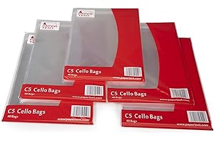 Paper Tent 200 sachets de Cellophane C5 (5 Paquet de 40)