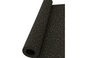 Jardin202 - Esterilla de Ejercicio Moteado Amarillo - Fitness Especial para Gimnasios | Sport Premium | Base Negra