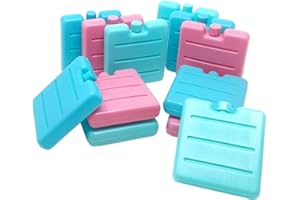 ToCi Lot de 3 mini pains de glace Bleu/rose/vert