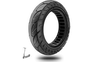 ‎VOLOHAS VOLOHAS 10x2,5-6,5 Vollreifen 60/70-6,5 Solide Reifen für Ninebot Max G30/G30 D2,Odys Neo e100/Alpha X3 Pro,Ducati Pro 2, für Xiaomi 5/5 Pro/5 Max Elektroroller 10 Zoll Hochelastischer Ersatzreifen