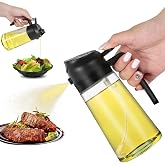 PRO IPLAS Yağ P&uuml;sk&uuml;rtme Şişesi, 2'li Yağ Dağıtıcı ve P&uuml;sk&uuml;rt&uuml;c&uuml;, Mutfak i&ccedil;in 470ml Yağ Şişesi, Hava Frit&ouml;z&uuml;, Barbek&uuml; Salata v