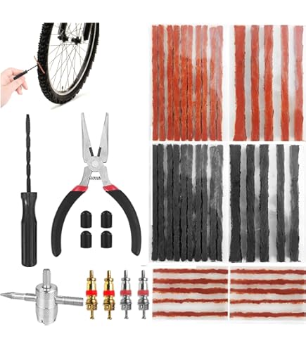 Kit De Réparation Tubeless, Kit Reparation Meche Bande Avec