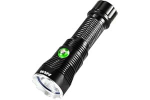 APLOS AP04 Scuba Diving Torch, 4000 Lumen Dive Flashlight with Stepless Dimming, IPX8 Waterproof Underwater Dive Light with Rechargeable Battery & Charger