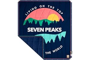 SEVEN PEAKS LIVING ON THE TOP EXPLORING THE WORLD Seven Peaks Manta Edredón de Exterior -Manta Efecto Edredón Plumon Diseñada para la Aventura | Impermeable y Resistente a la Arena, Cualquier Sitio Antimanchas y AntiOlor Van Life - XL 200X179CM