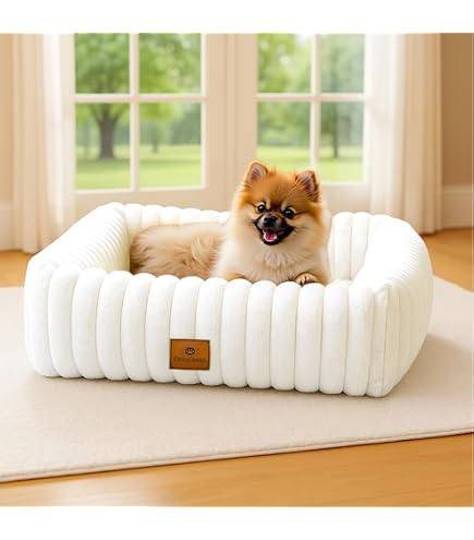 PIESIEKSOLANDIA Hundebett OAZA – Weiches Bett Mit Rand In Grau, 70x60 Cm