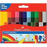 Faber-Castell Eğlenceli Jumbo Ke&ccedil;eli Kalem,12'Li, 12 Renk