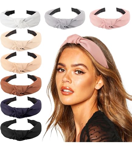 Nayyana 7 Stück Stirnbänder-Set – Perlen-Haarbänder, Rutschfest, Verschiedene Muster, Für Frauen & Mädchen, Für Alltag & Besondere Anlässe