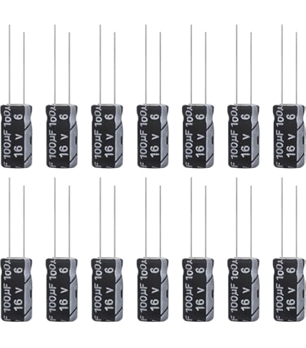 20x Elko Condensador Radial 220µF 25V | Condensador electrolítico hasta una temperatura de 105°C | 8x11,5mm | 220uF RJ4-25V221MG3#B-T2 Elna