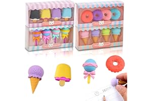 ENAIAH Gomme da Cancellare, 16 Pezzi Eraser Bambini Creative Simpatici Per Alunni Materiale Scolastico