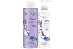 Yardley London Dusch- und Lotion-Set - Englischer Lavender & britischer Blumenduft, feuchtigkeitsspendend, luxuriöses Hautpfl