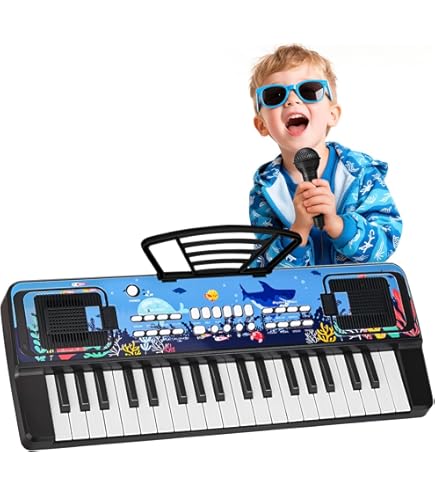 Bontempi BabyMelodies Tastiera Giocattolo 37 Tasti Con Microfono E Ingresso MP3 – Gioco Musicale Educativo Per Bambini - 2